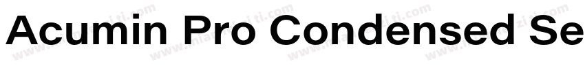Acumin Pro Condensed Semibold字体转换